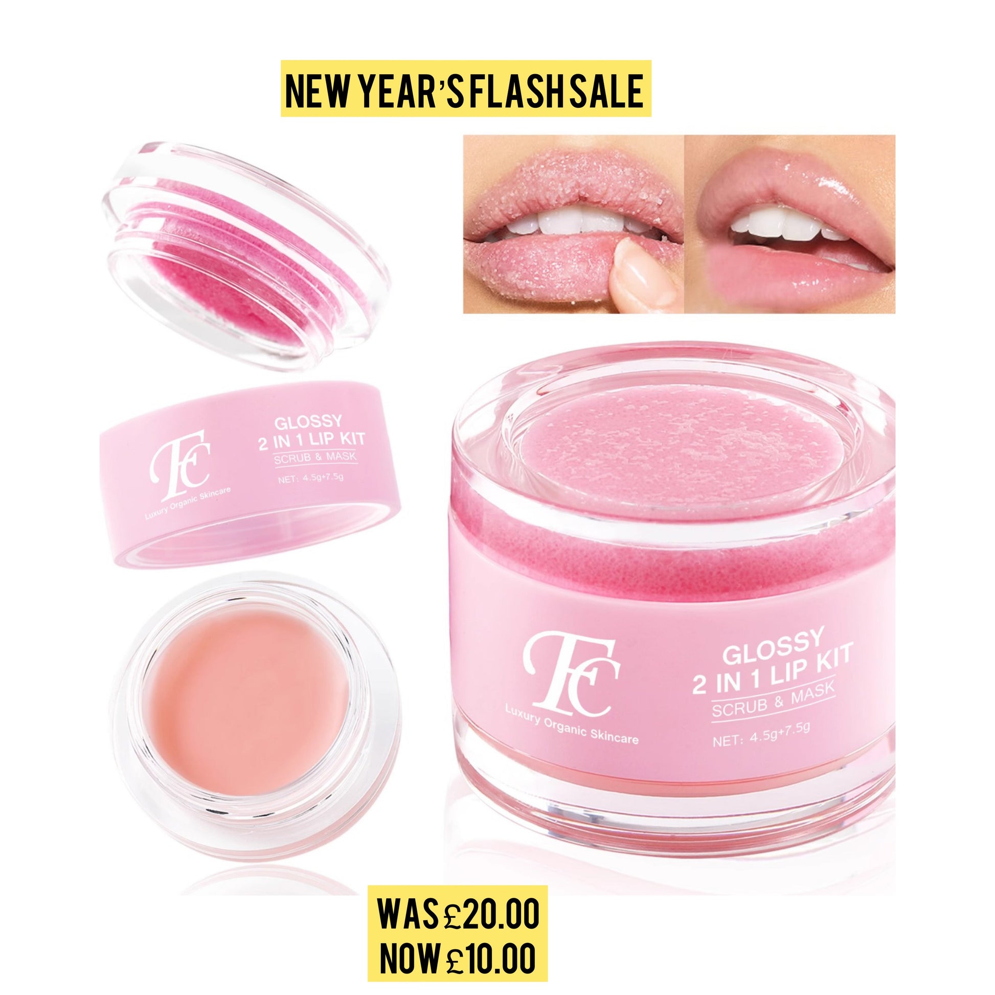 2 in 1 Lip kit (Scrub and Mask)
