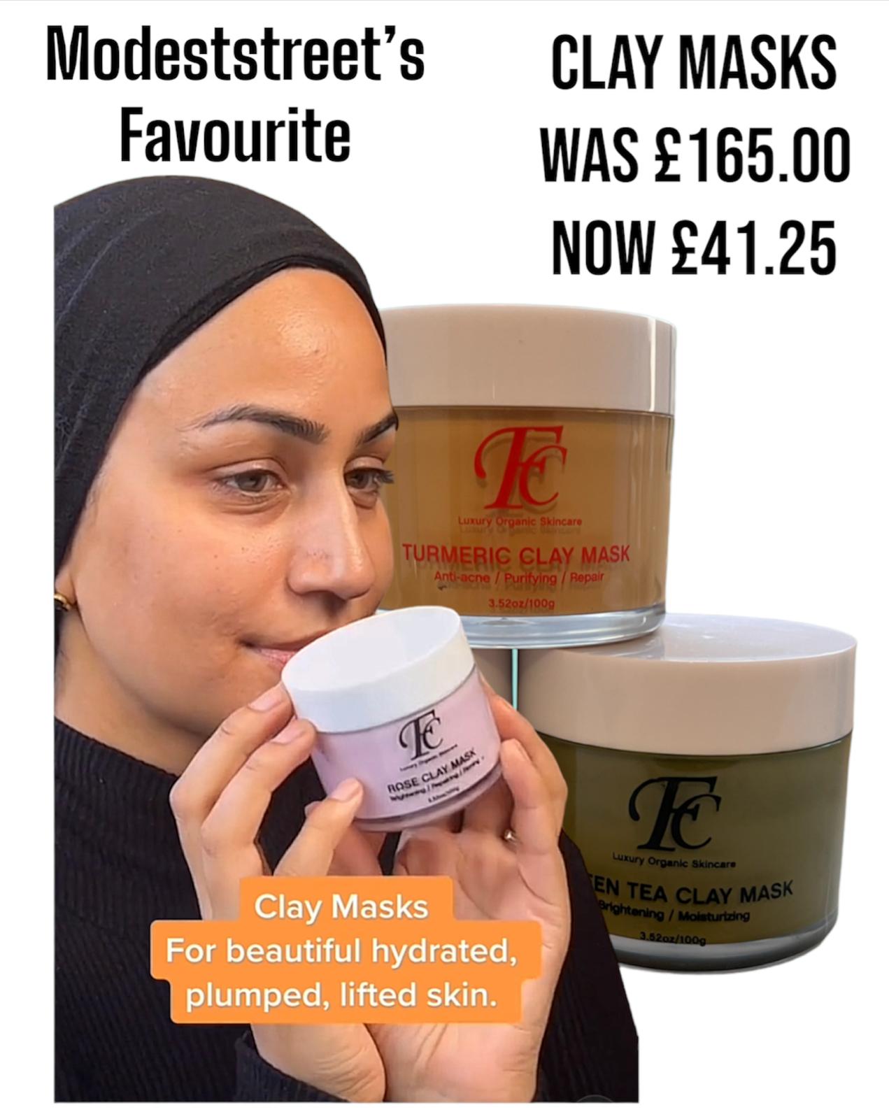 CLAY MASKS FOR BEAUTIFUL  HYDRATED PLUMPED LIFTED SKIN
