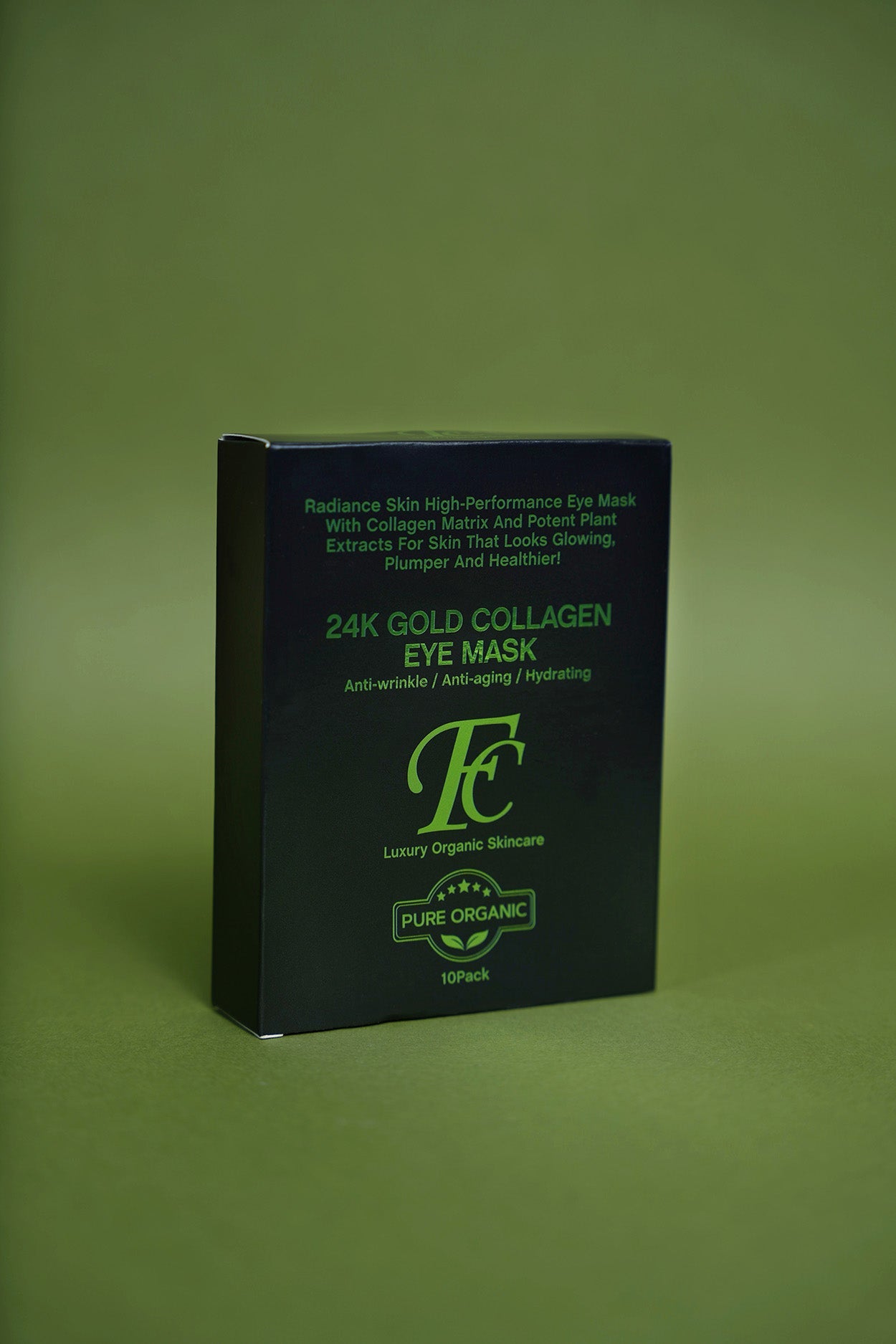 24K Gold Collagen Eye Mask Hydrates & Moisturizes Under Eye Area Reduces Dark Circles & Puffiness Smooth Fine Lines & Wrinkles