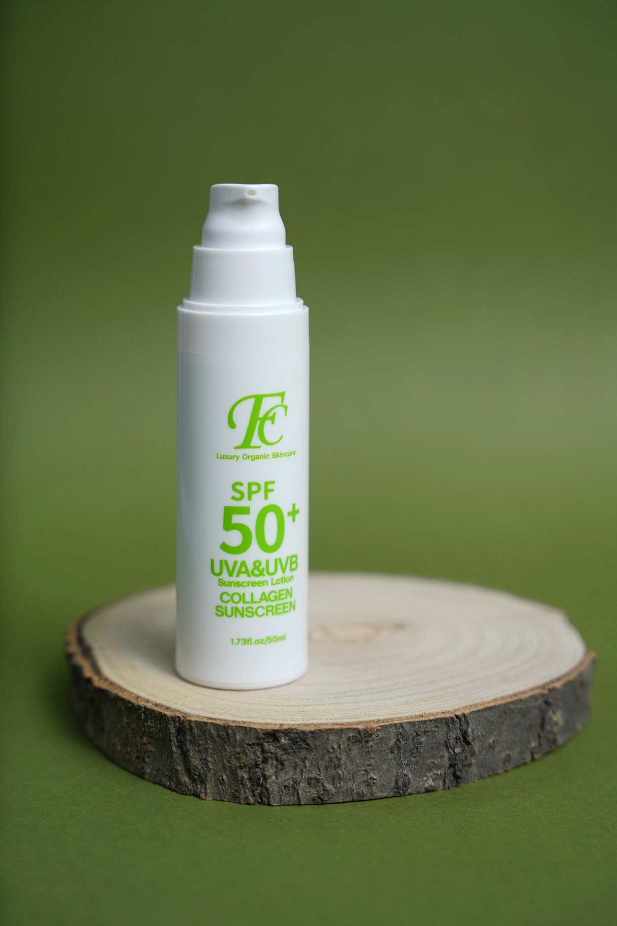 FC Collagen Sunscreen SPF50 protects from damaging UVA and UVB