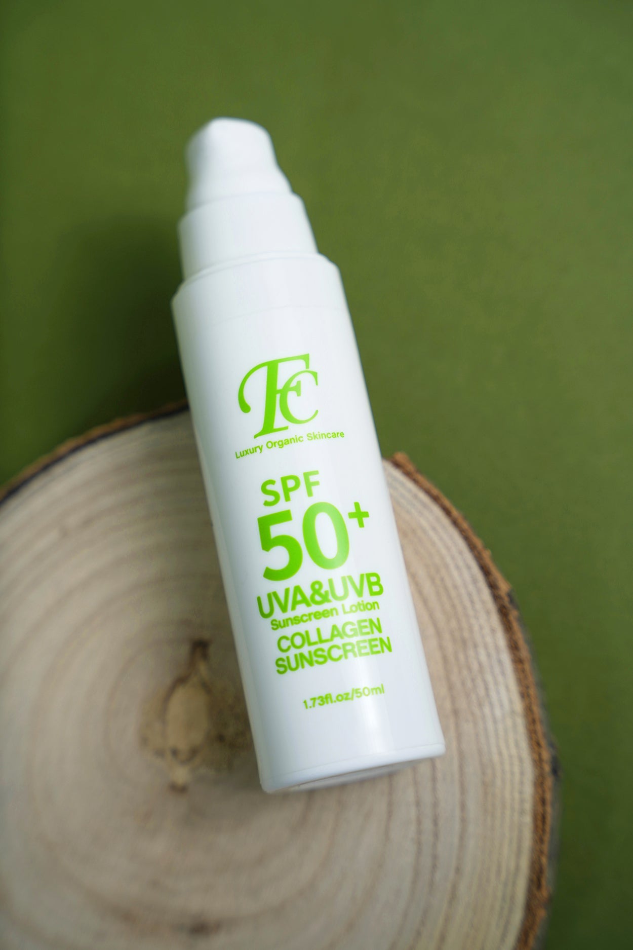 FC Collagen Sunscreen SPF50 protects from damaging UVA and UVB