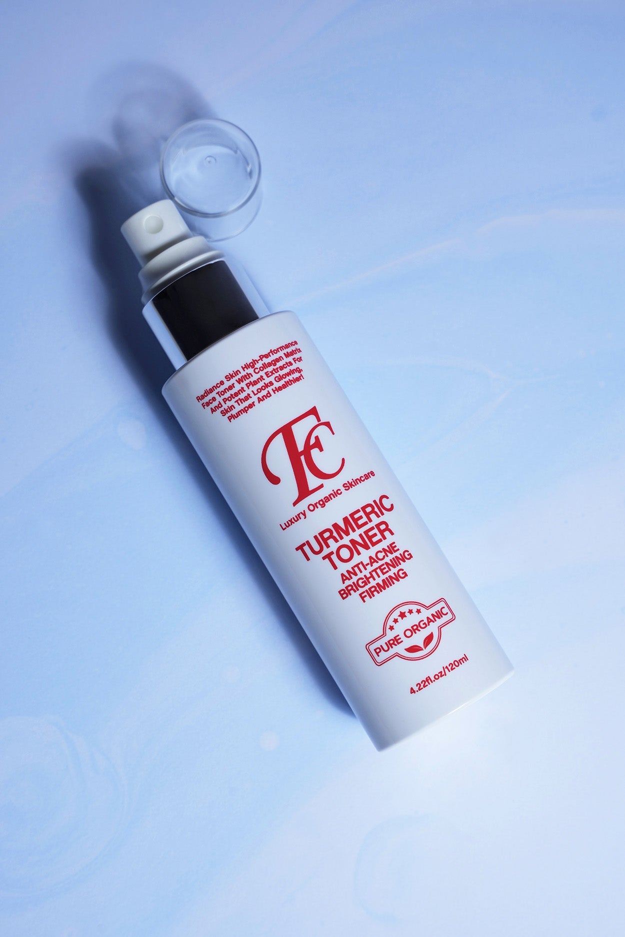 Natural Toner Turmeric Toner, Chamomilla Recutita (Matricaria) Flower Extract, Aloe Barbadensis Leaf Juice and Glycerin