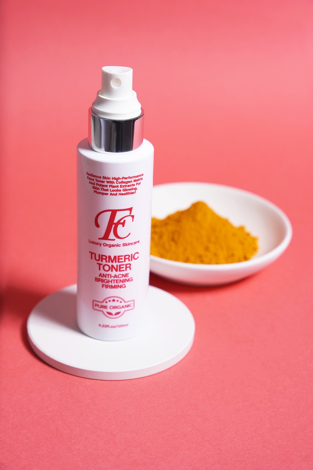 Natural Toner Turmeric Toner, Chamomilla Recutita (Matricaria) Flower Extract, Aloe Barbadensis Leaf Juice and Glycerin