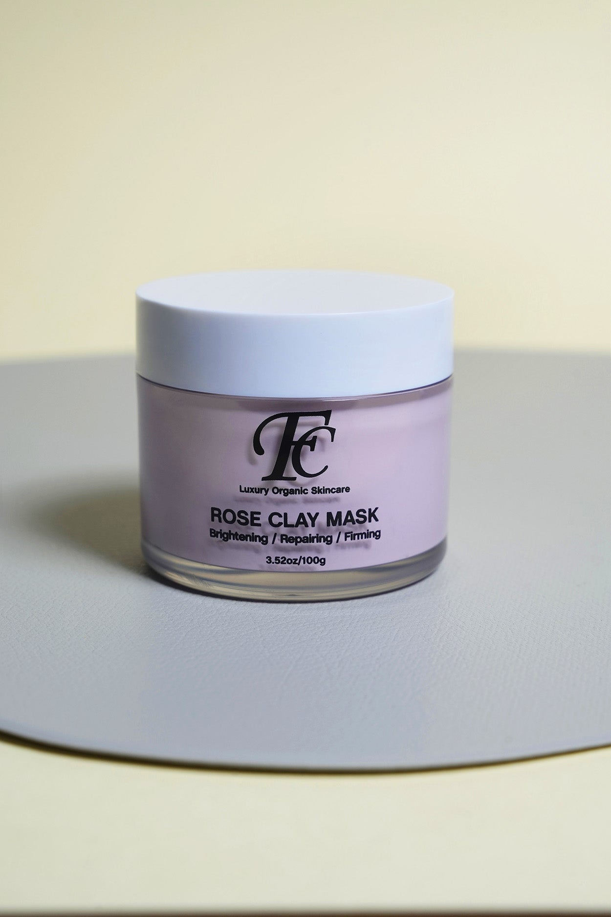 Rose clay mask helping skin elasticity, cell renewal for supple, younger looking skin. Skin care with natural ingredients, anti-aging, moisturising & hydration