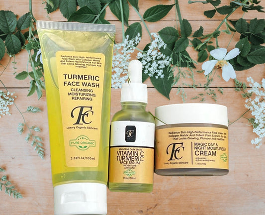 *Vitamin C Turmeric Serum *Turmeric Face Wash *Turmeric Moisturizer