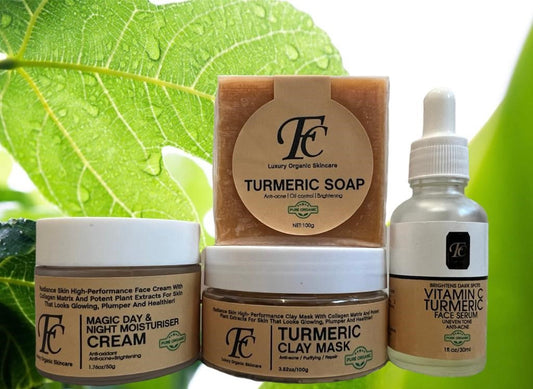 Turmeric Face Care Bundle Natural Kind Ingredients For Beautiful Skin